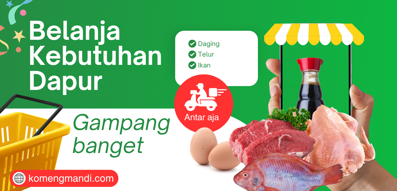 Belanja Kebutuhan Dapur Gampang Banget - Komeng Mandi